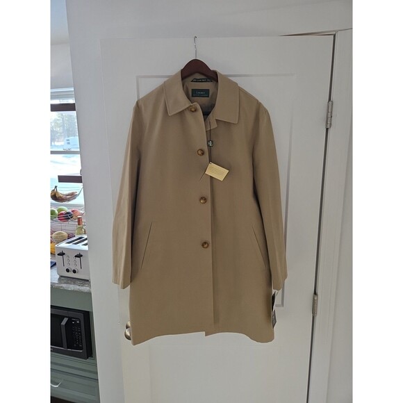 #51 Ralph Lauren Lancaster Khaki long overcoat Men's Medium New with Tags - Picture 1 of 8